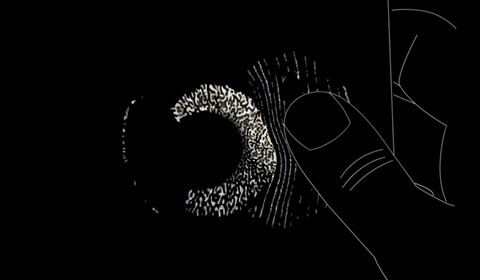 Technologie sebedotýkání oka